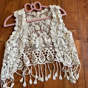 Boutique lace vest toddler